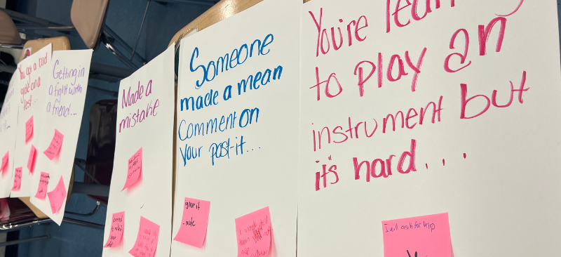 image of posters written during the EASE program implementation