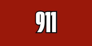 911 placeholder graphic with large white 911 text on a red background.